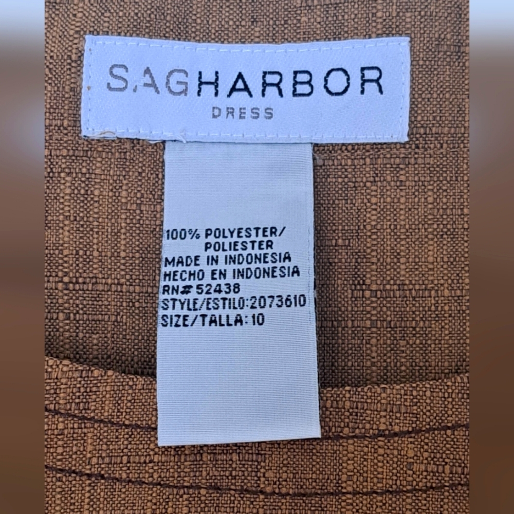 Sag Harbor NWT 3 Piece Set Pant Tank Jacket Color Spice Office Business. Size 10 - Picture 9 of 12